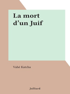 cover image of La mort d'un Juif